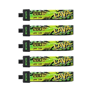 Аккумуляторы Li-po BetaFPV LAVA II 280mAh 1S 3.8V HV 95C BT2.0 (Набор 5 штук)