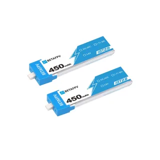 Аккумуляторы Li-po BetaFPV 450mAh 1S 3.8V HV 30/60C BT2.0 (Набор 4 штуки) — фото 2