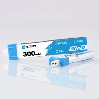 Аккумуляторы Li-po BetaFPV 300mAh 1S 3.8V HV 30/60C BT2.0 (Набор 8 штук) — фото 2