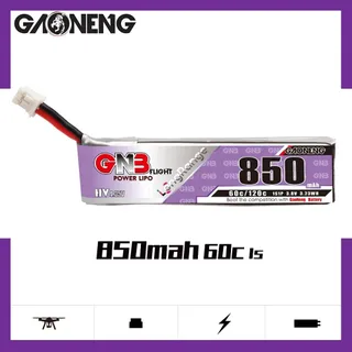 Аккумулятор Li-po Gaoneng GNB 850mah 1S1P 3.8V HV 60C 7.7x18x66mm