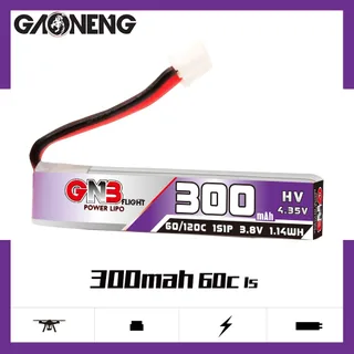 Аккумулятор Li-po Gaoneng GNB 300mah 1S1P 3.8V HV 60C