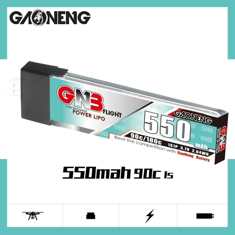 Аккумулятор Li-po Gaoneng GNB 550mah 1S1P 3.7V 90C 6x18x66mm