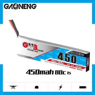 Аккумулятор Li-po Gaoneng GNB 450mah 1S1P 3.7V 80C 6x17x59mm