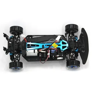 Радиоуправляемый автомобиль для дрифта HSP Flying Fish 1 LED фары 4WD 1:10 2.4G — фото 5