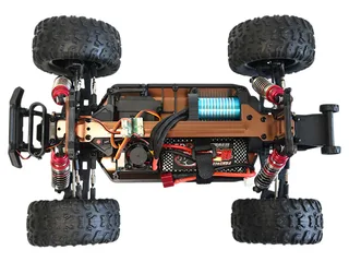 Радиоуправляемый монстр Remo Hobby Brushless (красный) 4WD 2.4G 1/14 RTR — фото 9