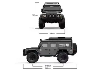 Радиоуправляемый краулер MJX Hyper Go H8H (серый) Brushless 4WD 2.4G LED 1/8, без ЗУ и акб — фото 11