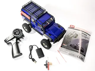 Радиоуправляемый краулер Remo Hobby OFF-ROAD (синий) 4WD 2.4G 1/18 RTR — фото 9