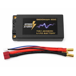 Аккумулятор Speed Storm Li-PoHV 7.6V 100C 5600 mAh Hard SP разъем T-plug (Deans) — фото 6