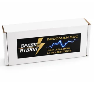 Аккумулятор Speed Storm Li-Po 7.4V 50C 5200 mAh Hard Case разъем XT90 — фото 8
