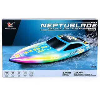 Радиоуправляемый катер NeptuBlade (25 км/ч, 32 см, 30 мин, 7 видов подсветки) — фото 16