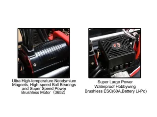 Радиоуправляемый монстр Remo Hobby GT Brushless (зеленый) 4WD 2.4G 1/10 RTR — фото 7