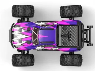 Радиоуправляемый монстр MJX Hyper Go H16H (фиолетовый) 4WD 2.4G LED GPS 1/16 RTR — фото 5