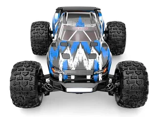 Радиоуправляемый монстр MJX Hyper Go H16H (синий) 4WD 2.4G LED GPS 1/16 RTR — фото 3
