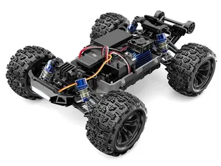 Радиоуправляемый монстр MJX Hyper Go H16H (синий) 4WD 2.4G LED GPS 1/16 RTR — фото 7