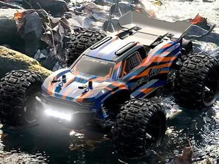 Радиоуправляемый монстр MJX Hyper Go 16108 (оранжевый) 4WD 2.4G LED 1/16 RTR — фото 5
