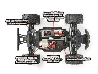Радиоуправляемый монстр Remo Hobby MMAX (красный) 4WD 2.4G 1/10 RTR — фото 8