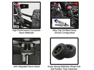 Радиоуправляемый монстр Remo Hobby MMAX PRO (красный) Li-Po 4WD 2.4G 1/10 RTR — фото 12