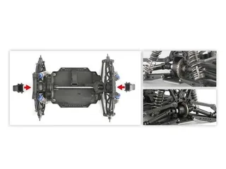 Радиоуправляемый монстр Remo Hobby MMAX Brushless (красный) 4WD 2.4G 1/10 RTR — фото 11
