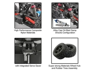 Радиоуправляемый монстр Remo Hobby MMAX Brushless (красный) 4WD 2.4G 1/10 RTR — фото 7