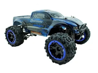Радиоуправляемый монстр Remo Hobby Dinosaurs Master TWINS MOTOR (синий) 4WD 2.4G 1/8 RTR — фото 5