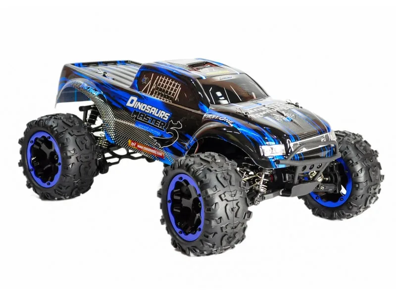 Радиоуправляемый монстр Remo Hobby Dinosaurs Master Brushless (синий) 4WD 2.4G 1/8 RTR