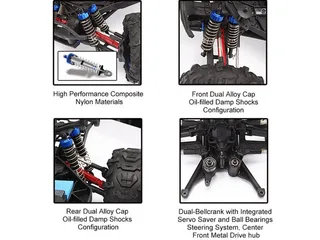 Радиоуправляемая трагги Remo Hobby EVO-R TWINS MOTOR (зеленая) 4WD 2.4G 1/8 RTR — фото 10
