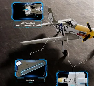 Радиоуправляемый самолет VolantexRC P-51 Mustang Brushless 500 мм RTF TW768-2-RTF — фото 3