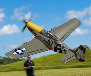 Радиоуправляемый самолет VolantexRC P-51 Mustang Brushless 500 мм RTF TW768-2-RTF — фото 5