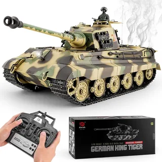 Танк Heng Long King Tiger S version V7.0 масштаб 1:16