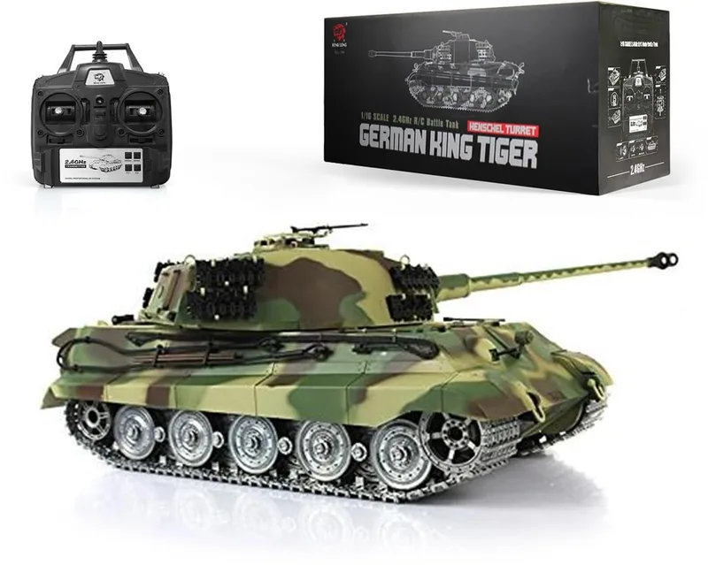 Радиоуправляемый танк Heng Long King Tiger PRO version V7.0 масштаб 1:16 2.4G