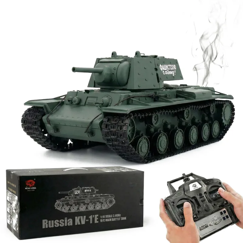 Радиоуправляемый танк Heng Long KV-1 S version V7.0 масштаб 1:16 RTR 2.4G