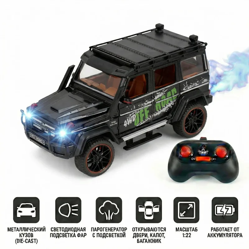 Радиоуправляемая металлическая машина Mercedes G500 1:22