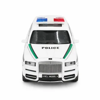 Радиоуправляемая металлическая полицейская машина Rolls-Royce Cullinan 1:22 — фото 7