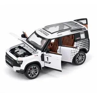 Радиоуправляемая металлическая машина Land Rover Defender 1:22 — фото 3