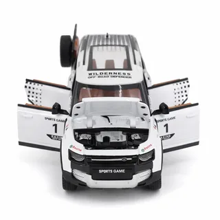 Радиоуправляемая металлическая машина Land Rover Defender 1:22 — фото 4
