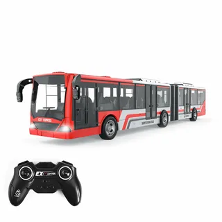 Автобус с гармошкой (красный)