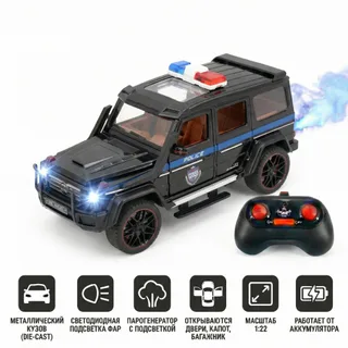 Металлическая полицейская машина Mercedes G500 1:22