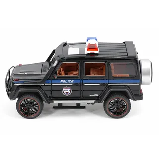 Радиоуправляемая металлическая полицейская машина Mercedes G500 1:22 — фото 4