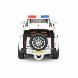 Радиоуправляемая металлическая полицейская машина Land Rover Defender 1:22 — фото 11