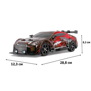 Радиоуправляемая машина для дрифта HB Nissan GTR (4WD, свет, пар, акб, 1:16) — фото 2